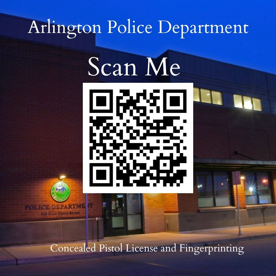 QR to Concealed Pistol License application and Fingerprint application 