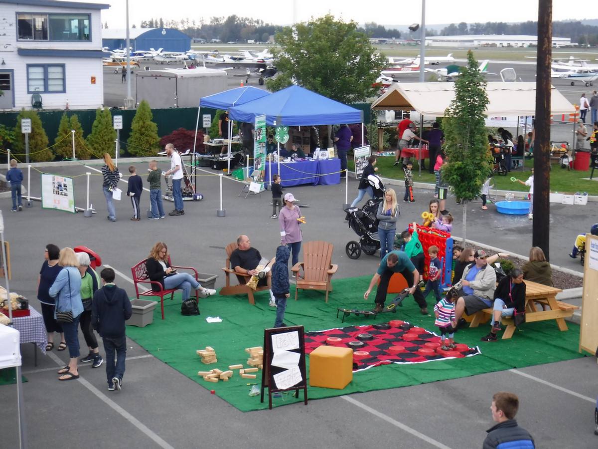 airport day view of event