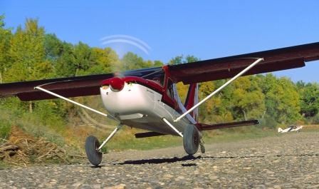 Red and White Airplane