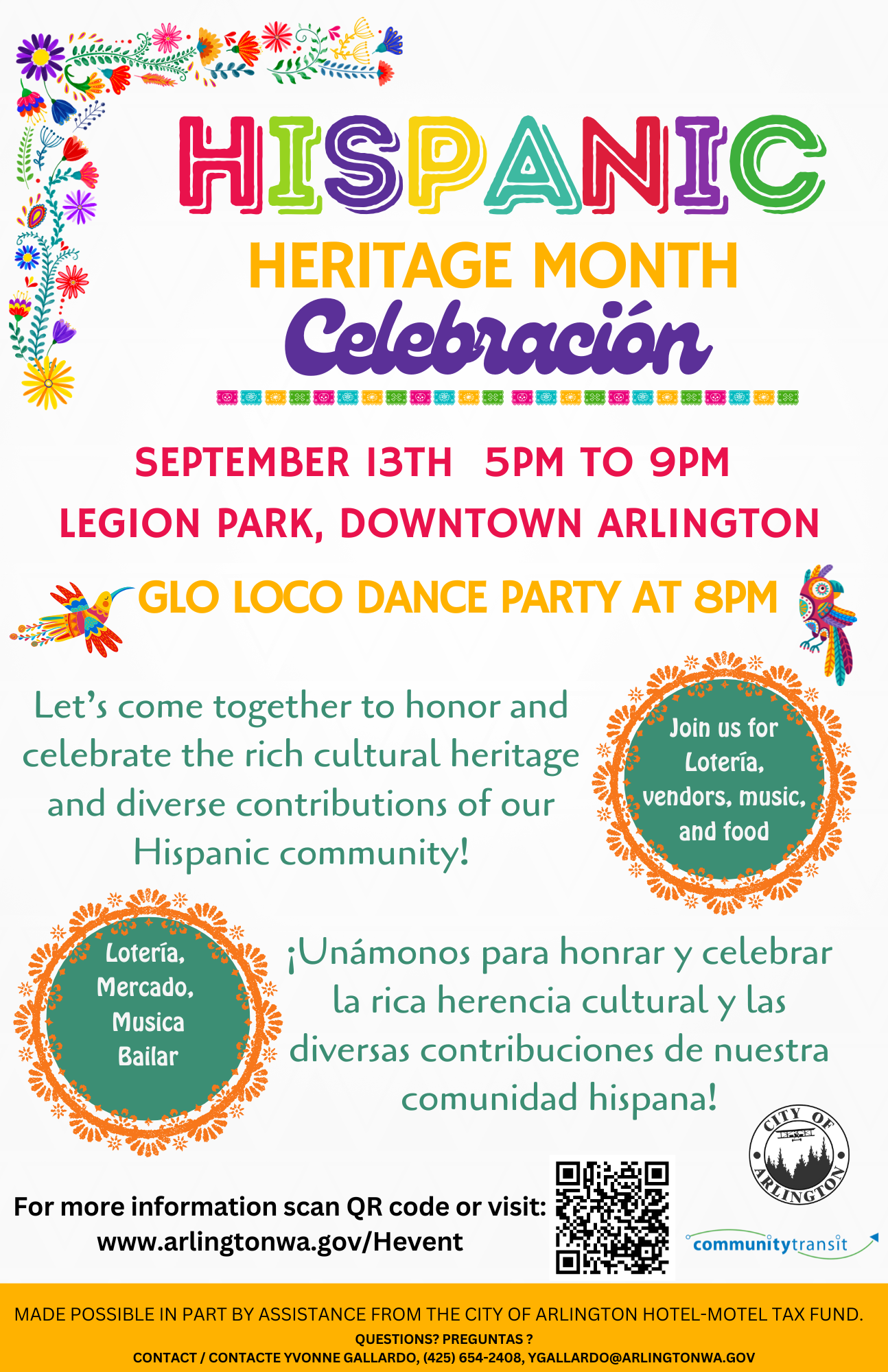 Hispanic Heritage Event poster 2025